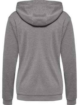 Preview: Damen Hummel Authentic Zip Hoodie - Grey melange